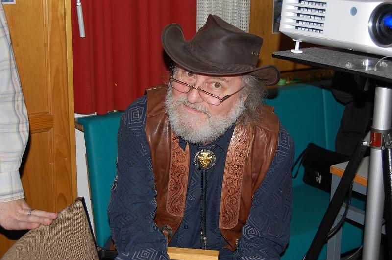 Helmuth Lawitz als Cowboy zeigte uns Bilder von Pullman City.
