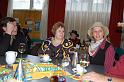 Franz, Maria und Annemarie bei Kaffee und Wein.