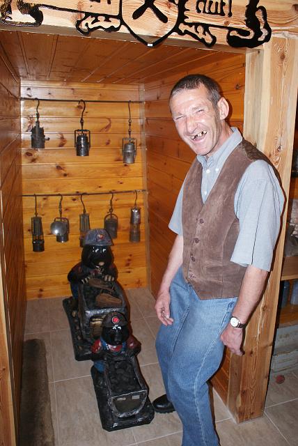 Hansi im Bergwerk- und Mineralienmuseum